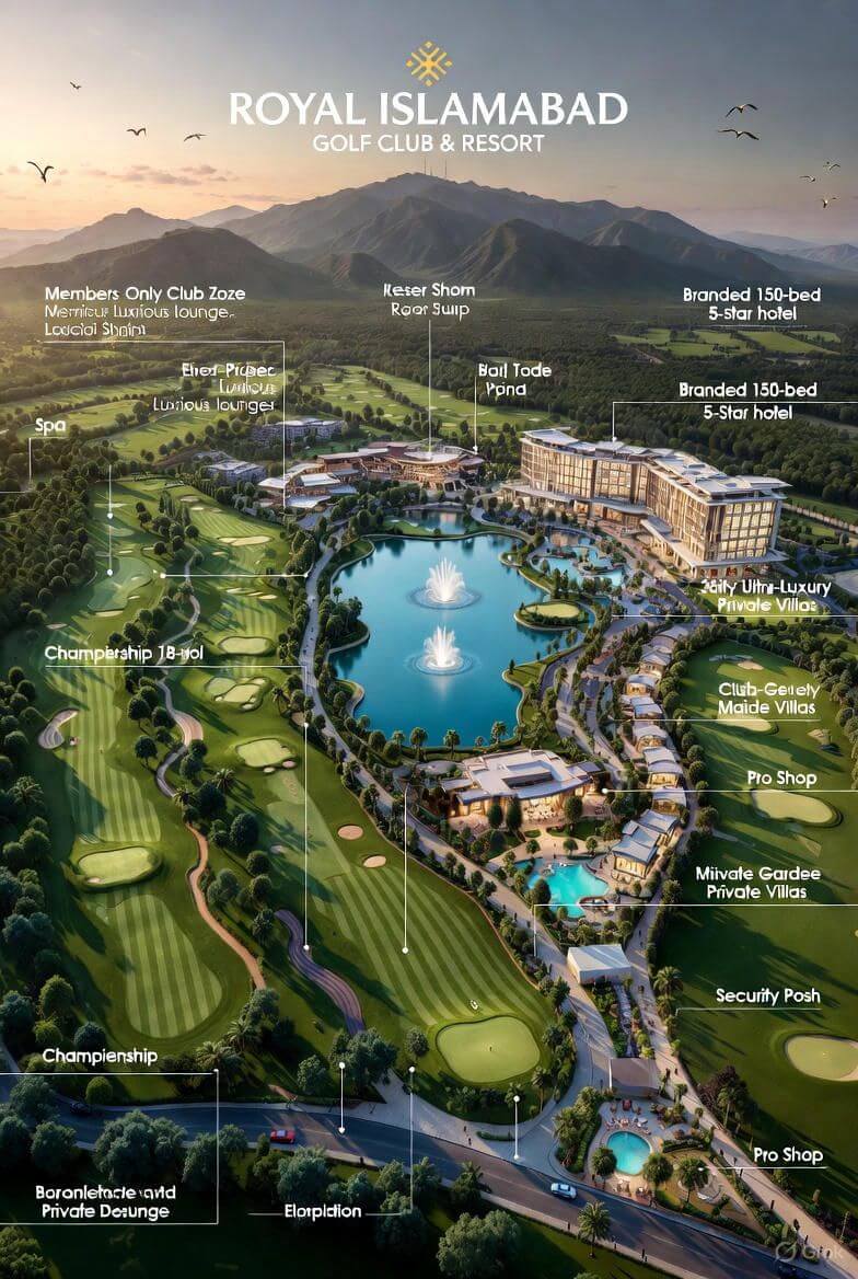 Royal Islamabad Club & Resort Master Plan